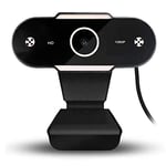 AQIN Webcam USB 2.0 HD 1080p avec micro USB Streaming Webcam AF sans lecteur pour diffusion en direct, appels vidéo, conférence, travail, camara Web PC