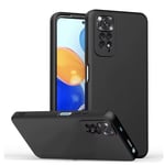 Redmi Note 11 Pro 5G - Elegant Skyddsskal i Matt Silikon Svart