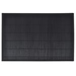 vidaXL 6 Bamboo Placemats Kitchen Dining Room Oriental Coaster Table Runners Mats Extra Large Linen Dining Tableware 30x45cm Black
