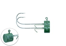 Ned Jig Head 2/0 Bismuth 2-pack Dark Green 5 g