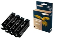 QUALITONER - 4 Cartouche compatible pour HP 364 XL 364XL Noir pour HP DeskJet 3070 A 3070 Series 3520 e-All-in-One 3524 OfficeJet 4610 4620 4622 Photo