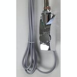 nordhem varmekolbe med kabel 2,8 m elpatron krom 2,8m 600w 230v booster