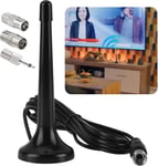 Antenne Radio Fm Dab Intérieur Télescopique Avec Base Magnétique - Réception De Haute Qualité, Câble D'Extension De 3 Mètres, Idéal Pour Tuner Radio Portable Et Récepteur Hi-Fi[X405]