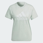 adidas Womens Future Icons Winners 3 Logo T-Shirt - Green / Small