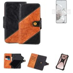 Sleeve for Xiaomi 12T Pro Wallet Case Cover Bumper black Brown 