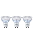 Philips LED-glödlampa Spot 3,8W/922-927 (50W) 36° WarmGlow Dæmpbar 3-pack GU10