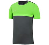 Nike Men's Academy Pro SS Top, Anthracite/Green Strike/Green Strike/White, Large