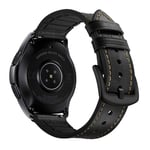 AISPORTS Compatible for Samsung Galaxy Watch Strap 46mm for Women Men, 22mm Quick Release Watch Strap Soft Leather Silicone Hybrid Wristband Replacement Strap for Samsung Galaxy Watch 3 45mm/Gear S3