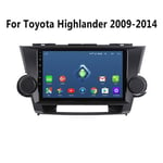 SADGE 10,1 Pouces de Navigation GPS Lecteur Autoradio stéréo Radio Multimédia Voiture - pour Toyota Highlander 2009-2014, avec Android Bluetooth WiFi Dsp Mp3 écran Tactile