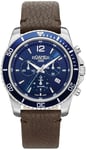 Roamer Monza 862837-41-45-02 Nautic 100 Chrono Sininen/Nahka Ø43 mm