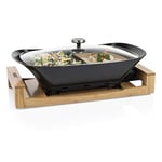 Princess Multi Cook, Tabletop Cooker, Food Warmer, Buffet Server, 1600 W, Bamboo Stand, 4L, Adjustable Thermostat