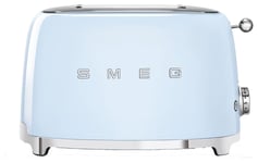 Smeg TSF01PBUK 50's Style Retro 2 Slice Toaster - Blue