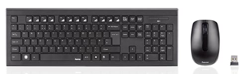 Hama "Cortino" Wireless USB 2.4Ghz Keyboard / Mouse Set QWERTY UK 1600dpi   BNIB