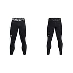 Under Armour Men's ColdGear Armour Tights Leggings, Black, L UK & Comfortable and Robust Gym Leggings, Lightweight and Elastic Thermal Underwear with Compression fit