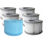Mspa - Lot de 6 cartouches filtrantes pour spa gonflable white