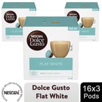 Nescafe Dolce Gusto Coffee Pods Flat White 3 Boxes (48 drinks)