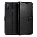 Alcatel 3L 2021 Wallet Case, Premium PU Leather Magnetic Flip Case Cover with Card Holder and Kickstand for Alcatel 1S 2021