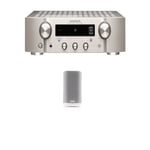 "Amplificateur Hi-Fi Marantz PM7000N Argent + Enceinte sans fil Denon Home 150 Blanc"