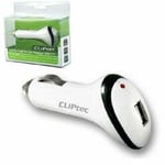 CLiPtec® USB In-Car Charger for MP3, Mobile phone, iPod, iPhone & USB equipment.