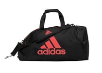 adidas Unisex – Adult 2-in-1 Sports Bag, Black/Red, S