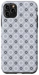 Coque pour iPhone 11 Pro Max Silver Gray White Black Bubbly Bubbles Groovy Retro Pattern