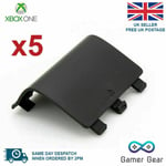 Xbox One Controller Battery Cover Pack Back Shell Replacement - Black 5 Pack