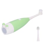 (Green)Toddler Electric Toothbrush Kids Plastic Cleaning Toothbrushes SG5