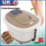 500W Electric Wet Bath Foot Spa Massager Pedicure Footspa Tub wIth Roller Timer