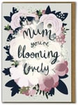 Mother's Day Card Mum Blooming Lovely Bouquet Pretty Flowers Illustration Mummy