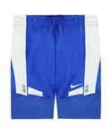 Nike Dri-Fit Stretch Waist Blue White Mens Running Shorts 713586 460 - Size Medium