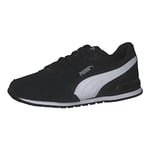 PUMA St Runner Track Shoe, Black/White, 4 UK
