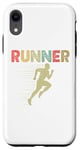Coque pour iPhone XR Retro Runner Marathon Running Vintage Jogging Fans