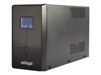 Energenie Eg-Ups-035 - Ups - Lcd Display - Ac 220 V - 1200 Watt - 2000 Va - 9 Ah - Usb, Rj-45 - Utgångskontakter: 5 - Svart