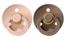 BIBS napp Colour 2-pack 6-18 mån, dark oak/blush