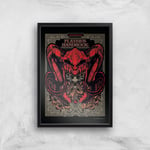 Dungeons & Dragons Players Handbook Giclee Art Print - A3 - Black Frame