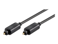 MicroConnect - Digial audiokabel (optisk) - TOSLINK hane till TOSLINK hane - 10 m - fiberoptisk - svart