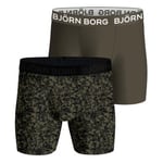 Björn Borg Kalsonger 2P Performance Boxer 1727 Grön Mönstrad polyester Large Herr