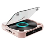 Bil CD-spelare, Bluetooth 53, LCD-skärm, Rosa
