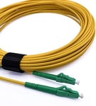 Elfcam Câble à Fibre Optique LC/APC à LC/APC Monomode Simplex, 9/125 μm Jarretière Optique LSZH (40M)