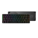 ASUS ROG Falchion MX 65% Wireless RGB Gaming Mechanical Keyboard, Cherry MX Red Switches, PBT Doubleshot Keycaps, Wired / 2.4G Hz, Touch Panel, Keyboard Cover Case, Macro Support-Black, UK Layout