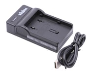 vhbw Chargeur USB de batterie compatible avec JVC GR-X5EX, GZ-MG20, GZ-MG21, GZ-MG24, GZ-MG27 batterie appareil photo digital, DSLR, action cam