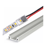 Skarv til 8 mm til LED strip til lösa ledningar - Tunn, IP20, för enfärgade lister, för aluminiumprofiler