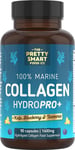 Powerful Marine Collagen Tablets - with Hyaluronic Acid, Biotin & Blueberry - 14