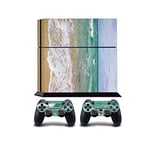 Ocean Waves Print PS4 PlayStation 4 Vinyl Wrap/Skin/Cover for Sony PlayStation 4 Console and PS4 Controllers