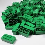 LEGO® BRICKS : 50 x GREEN 2x4 Pin Part 3001 Dimensions (LxWxH): 1.6cm x 3.2cm x 1.1cm # FREE UK TRACKED POSTAGE # Taken from sets and Supplied by Bricks and Baseplates® Sent in a Clear Sealed Bag