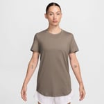 Nike One Maternity T-shirt Kort Ärmar Dam Stl. M Brun - Bekväm Träningstopp