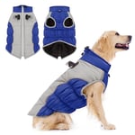 Manteaux d'hiver pour Chiens Manteau pour Chien Manteaux Imperméables pour Vêtements Chiens avec Bandes Réfléchissantes Sûres en D Durable Veste de Chien Imperméable pour Moyen Grands Chiens