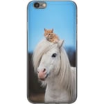 Apple iPhone 6s Transparent Mobilskal Katt och Häst