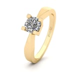 Henrik Ørsnes Design 14 karat guld Ring Med Diamant 0,40 Carat W/SI