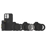 PolarPro - LiteChaser - iPhone 13 - Pro Max - Kit du réalisateur - Étui - Filtres - Grip - Déclencheur Bluetooth - Compatible MagSafe - Photographie/vidéographie sur téléphone Portable - profilé